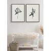image:imageKate and Laurel Sylvie Vintage Botanical 1 and 2 Linen Canvas Wall Art by Teju Reval of SnazzyHues Set of 2 18x24 Gold Decorative Plant Art for WallGray