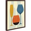 image:imageKate and Laurel Sylvie Wine Framed Canvas Wall Art by Amber Leaders Designs 18x24 Brown