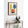 image:imageKate and Laurel Sylvie Wine Framed Canvas Wall Art by Amber Leaders Designs 18x24 Brown