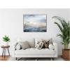image:imageKate and Laurel Tonal Abstract Oceanic Nautical Serenity Blue Horizontal Framed Canvas Wall Art by The Creative Bunch Studio 42 x 32 Sylvie Dark Gold Coastal Abstract Beach Landscapes Art for Wall