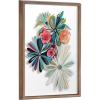 image:imageKate and Laurel Blake Flowers on Glass 2 Whole Flowers Framed Printed Acrylic Wall Art by Jessi Raulet of Ettavee 18x24 Natural Decorative Tropical Floral Wall DcorGold