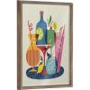 image:imageKate and Laurel Blake Mid Century Modern Cocktails Framed Printed glass Wall Art by Rachel Lee of My Dream Wall 18x24 Gold Colorful Coctail Art Wall Dcor