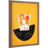 image:imageKate and Laurel Blake Old Fashioned Cocktail Framed Printed Glass Wall Art by Amber Leaders Designs 16x20 Dark Gold Chic MidCentury Wall DecorGold