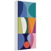 image:imageKate and Laurel Framed Canvas Wall Art Print Abstract 02 Panel 2 by Rachel Lee 18 x 40 Sylvie Natural Frame Modern Contemporary Abstract Art for Wall DecorSylvie White