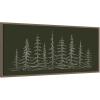 image:imageKate and Laurel Framed Canvas Wall Art Print Minimalist Evergreen Trees Sketch by The Creative Bunch Studio 40 x 18 Sylvie Dark Gold Frame Modern Contemporary Nature Art for Wall Decor