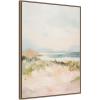 image:imageKate and Laurel Framed Canvas Wall Art Print Tranquil Landscape III expansion by Amy Lighthall 28 x 38 Sylvie Natural Frame Coastal Abstract Art for Wall DecorSylvie Beaded Dark Gold