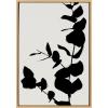 image:imageKate and Laurel Sylvie BB Branch Framed Canvas Wall Art by Border Bloom 23x33 Natural Decorative Nature Shadow Art for Wall