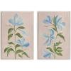 image:imageKate and Laurel Sylvie Beaded Elegant Spring II and Elegant Spring III Vintage Framed Canvas Wall Art Set by Nikita Jariwala 2 Piece Set 23x33 White Soft Floral Art Set for Wall