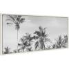 image:imageKate and Laurel Sylvie Coastal Coconut Palm Tree Beach BW Framed Canvas Wall Art by The Creative Bunch Studio 18 x 40 Natural Coastal BeachInspired Home DcorWhite