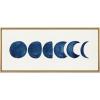 image:imageKate and Laurel Sylvie Linear Moon Phases Framed Canvas Wall Art by Teju Reval of SnazzyHues 18x40 Gold Decorative Moon Art for Wall