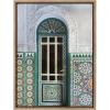 image:imageKate and Laurel Sylvie Morocco Essaouira Door Framed Canvas Wall Art by Golie 18x24 Gold Beautiful Modern Art for Wall