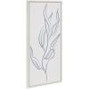 image:imageKate and Laurel Sylvie Muted Illustrated Botanical Light Blue and Beige Framed Canvas Wall Art by The Creative Bunch Studio 18x40 White Leaf Plant Art for Wall