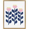 image:imageKate and Laurel Sylvie Nordic Flowers Framed Canvas by Myriam Van Neste 18x24 Gold Whimsical Abstract Wall DecorGold