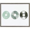 image:imageKate and Laurel Sylvie Three Records Framed Canvas Wall Art by Statement Goods 18x24 Gray Boho Chic Music Decor
