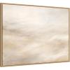 image:imageKate and Laurel Tonal Abstract Textural White and Beige Light Natural Neutrals Horizontal Framed Canvas Wall Art by The Creative Bunch Studio 42 x 32 Sylvie Natural Modern Abstract Art for Wall