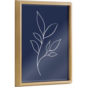 image:imageKate and Laurel Blake Modern Blue Botanical Line Sketch Print 3 Framed Printed Glass Wall Art by The Creative Bunch Studio 16 x 20 Natural Decorative Abstract Nature Art Print for WallNatural