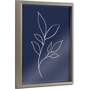 image:imageKate and Laurel Blake Modern Blue Botanical Line Sketch Print 3 Framed Printed Glass Wall Art by The Creative Bunch Studio 16 x 20 Natural Decorative Abstract Nature Art Print for WallGray