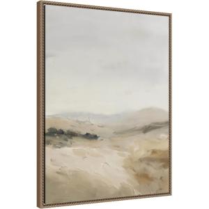 image:imageKate and Laurel Framed Canvas Wall Art Print Fading Fields II by Amy Lighthall 23 x 30 Sylvie Beaded Dark Gold Frame Modern Contemporary Abstract Art for Wall Decor