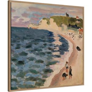 image:imageKate and Laurel Framed Canvas Wall Art Print High Tide Pleine Mer 1920 Henri Mattise by Nostalgia Prints 30 x 30 Sylvie Beaded Rustic Natural Frame Modern Contemporary Beach Art for Wall Decor