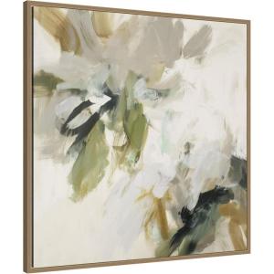 image:imageKate and Laurel Framed Canvas Wall Art Print Organic Study by Amy Lighthall 30 x 30 Sylvie Dark Gold Frame Modern Contemporary Abstract Art for Wall Decor
