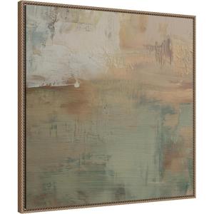 image:imageKate and Laurel Framed Canvas Wall Art Print Sage Horizon No 1 by Amy Lighthall 30 x 30 Sylvie Beaded Dark Gold Frame Modern Contemporary Abstract Art for Wall Decor