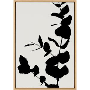 image:imageKate and Laurel Sylvie BB Branch Framed Canvas Wall Art by Border Bloom 23x33 Natural Decorative Nature Shadow Art for Wall