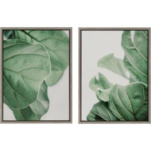 image:imageKate and Laurel Sylvie Plant Study 6 and Plant Study 7 Framed Canvas Wall Art Set by Alicia Abla 2 Piece 18x24 Natural Decorative Plant Art Nature Wall DcorGray