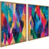 image:imageJessi Raulet of Ettavee Wall Art Collaboration with Independent Artist Jessi Raulet of Ettavee Print Names EV Brushstroke 128 Left and Right 2023 Jessica RauletEttaVee LLC