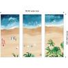 image:imageKate and Laurel A Day of Play Vibrant 3 Piece Framed Canvas Wall Art Set by Janet Meinke Lau Sylvie White Coastal Beach Art for Wall Decor