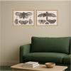 image:imageKate and Laurel A Moth Three Butterflies Wenceslaus Hollar 2 Piece Framed Canvas Wall Art Set by Nostalgia Prints Sylvie Natural Vintage Animal Art for Wall Decor