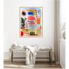 image:imageKate and Laurel Abstract 09 Framed Canvas Wall Art by Emma Daisy 32 x 42 Sylvie Beaded Black Modern Contemporary Abstract Art for Wall Decor Living Room BedroomBright Gold
