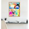 image:imageKate and Laurel Abstract 10 Framed Canvas Wall Art by Emma Daisy 18 x 24 Sylvie Natural Modern Contemporary Abstract Art for Wall Decor Living Room Bedroom