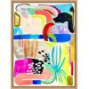 image:imageKate and Laurel Abstract 10 Framed Canvas Wall Art by Emma Daisy 18 x 24 Sylvie Natural Modern Contemporary Abstract Art for Wall Decor Living Room Bedroom