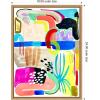 image:imageKate and Laurel Abstract 10 Framed Canvas Wall Art by Emma Daisy 18 x 24 Sylvie Natural Modern Contemporary Abstract Art for Wall Decor Living Room Bedroom