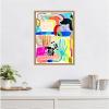 image:imageKate and Laurel Abstract 10 Framed Canvas Wall Art by Emma Daisy 18 x 24 Sylvie Natural Modern Contemporary Abstract Art for Wall Decor Living Room Bedroom