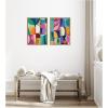 image:imageKate and Laurel Abstract 2 Piece Framed Canvas Wall Art Set by Rachel Lee Sylvie Natural Modern Contemporary Abstract Art for Wall Decor