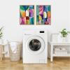 image:imageKate and Laurel Abstract 2 Piece Framed Canvas Wall Art Set by Rachel Lee Sylvie Natural Modern Contemporary Abstract Art for Wall Decor