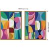 image:imageKate and Laurel Abstract 2 Piece Framed Canvas Wall Art Set by Rachel Lee Sylvie Natural Modern Contemporary Abstract Art for Wall Decor