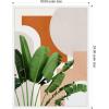 image:imageKate and Laurel Abstract Botanical 1 Leaves Framed Canvas Wall Art by July Art Prints 18 x 24 Sylvie White MidCentury Abstract Flowers Art for Wall Decor Living Room Bedroom