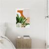 image:imageKate and Laurel Abstract Botanical 1 Leaves Framed Canvas Wall Art by July Art Prints 18 x 24 Sylvie White MidCentury Abstract Flowers Art for Wall Decor Living Room Bedroom