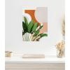 image:imageKate and Laurel Abstract Botanical 1 Leaves Framed Canvas Wall Art by July Art Prints 18 x 24 Sylvie White MidCentury Abstract Flowers Art for Wall Decor Living Room Bedroom