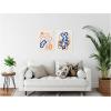 image:imageKate and Laurel Abstract Line Art 1 and 2 Set of 2 18x24 Framed Canvas Wall Art Set by July Art Prints Sylvie White Modern Abstract Art for Wall Decor Living Room Bedroom