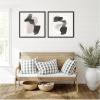 image:imageKate and Laurel Abstract Neutral 01 amp 02 2 Piece Framed Canvas Wall Art Set by Gabrielly Guedes Sylvie Black Modern Contemporary Abstract Art for Wall DecorSylvie Black