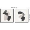 image:imageKate and Laurel Abstract Neutral 01 amp 02 2 Piece Framed Canvas Wall Art Set by Gabrielly Guedes Sylvie Black Modern Contemporary Abstract Art for Wall DecorSylvie Black