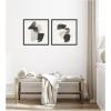 image:imageKate and Laurel Abstract Neutral 01 amp 02 2 Piece Framed Canvas Wall Art Set by Gabrielly Guedes Sylvie Black Modern Contemporary Abstract Art for Wall DecorSylvie Black
