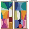 image:imageKate and Laurel Abstract Panels 2 Piece Framed Canvas Wall Art Set by Rachel Lee Sylvie Natural Modern Contemporary Abstract Art for Wall Decor