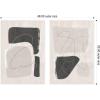 image:imageKate and Laurel Abstract Shapes 01 amp 02 2 Piece Framed Canvas Wall Art Set by Gabrielly Guedes Sylvie White Modern Contemporary Abstract Art for Wall Decor