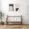 image:imageKate and Laurel Abstract Shapes 01 amp 02 2 Piece Framed Canvas Wall Art Set by Gabrielly Guedes Sylvie White Modern Contemporary Abstract Art for Wall Decor