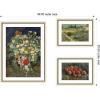 image:imageKate and Laurel Apples 1887 Bouquet of Flowers in a Vase 1890 amp Garden at Arles by Vincent Van Gogh 3 Piece Framed Wall Art Print Set by Nostalgia Prints Belmont Distress White Vintage Flower Art