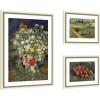 image:imageKate and Laurel Apples 1887 Bouquet of Flowers in a Vase 1890 amp Garden at Arles by Vincent Van Gogh 3 Piece Framed Wall Art Print Set by Nostalgia Prints Belmont Distress White Vintage Flower Art